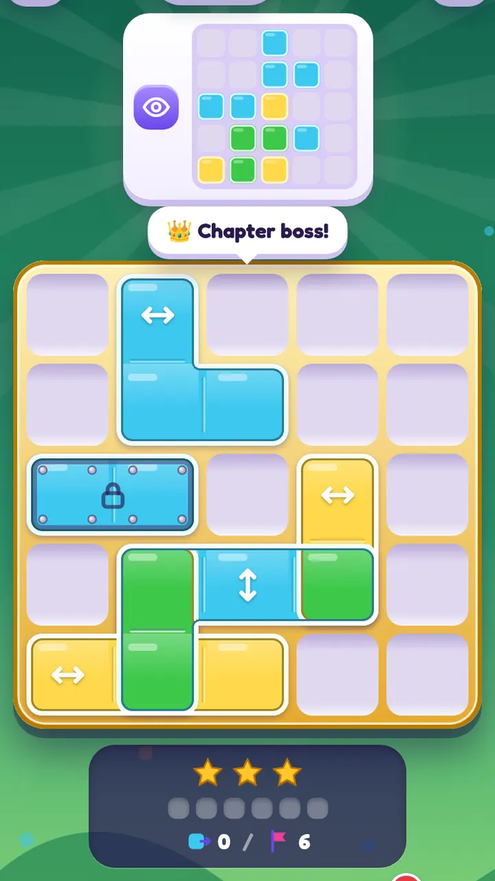 A PaneSlide boss level at the end of a chapter